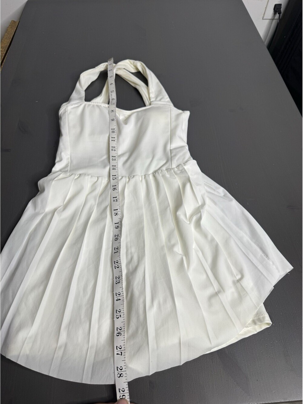 Women’s Varley Carina Dress in White Athletic Shorts - Picture 9 of 9